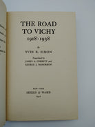 Title page from the first edition of Yves Simon's Road to Vichy (1942)