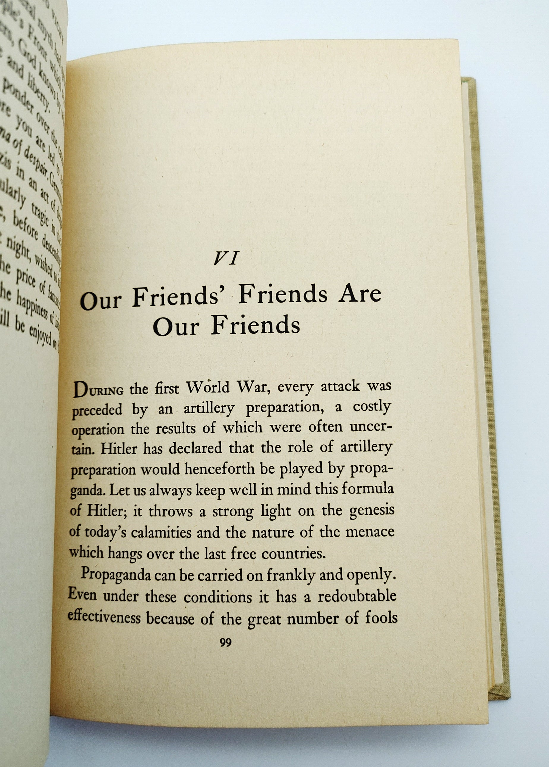 Chapter Six on allies from the first edition of Yves Simon's Road to Vichy (1942)