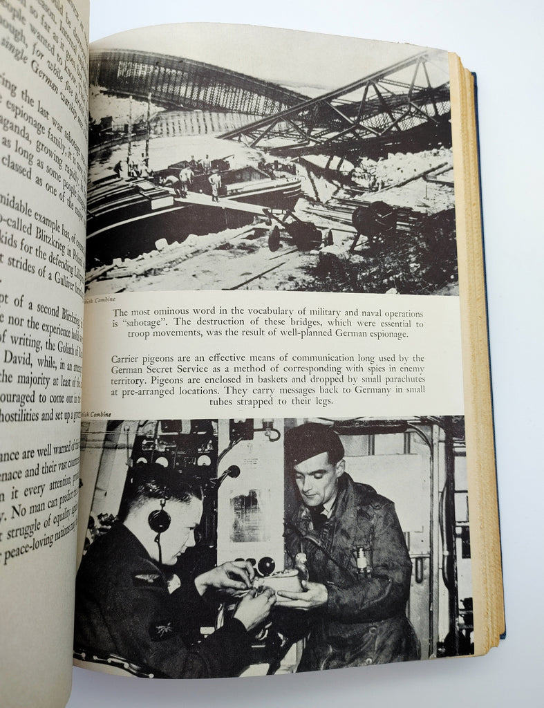 Picture on spy techniques from the first edition of Bernard Newman's German Secret Service at Work (1940)