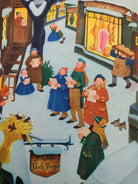 Color illustration of carolers from Opal Wheeler's Sing for Christmas (1943)