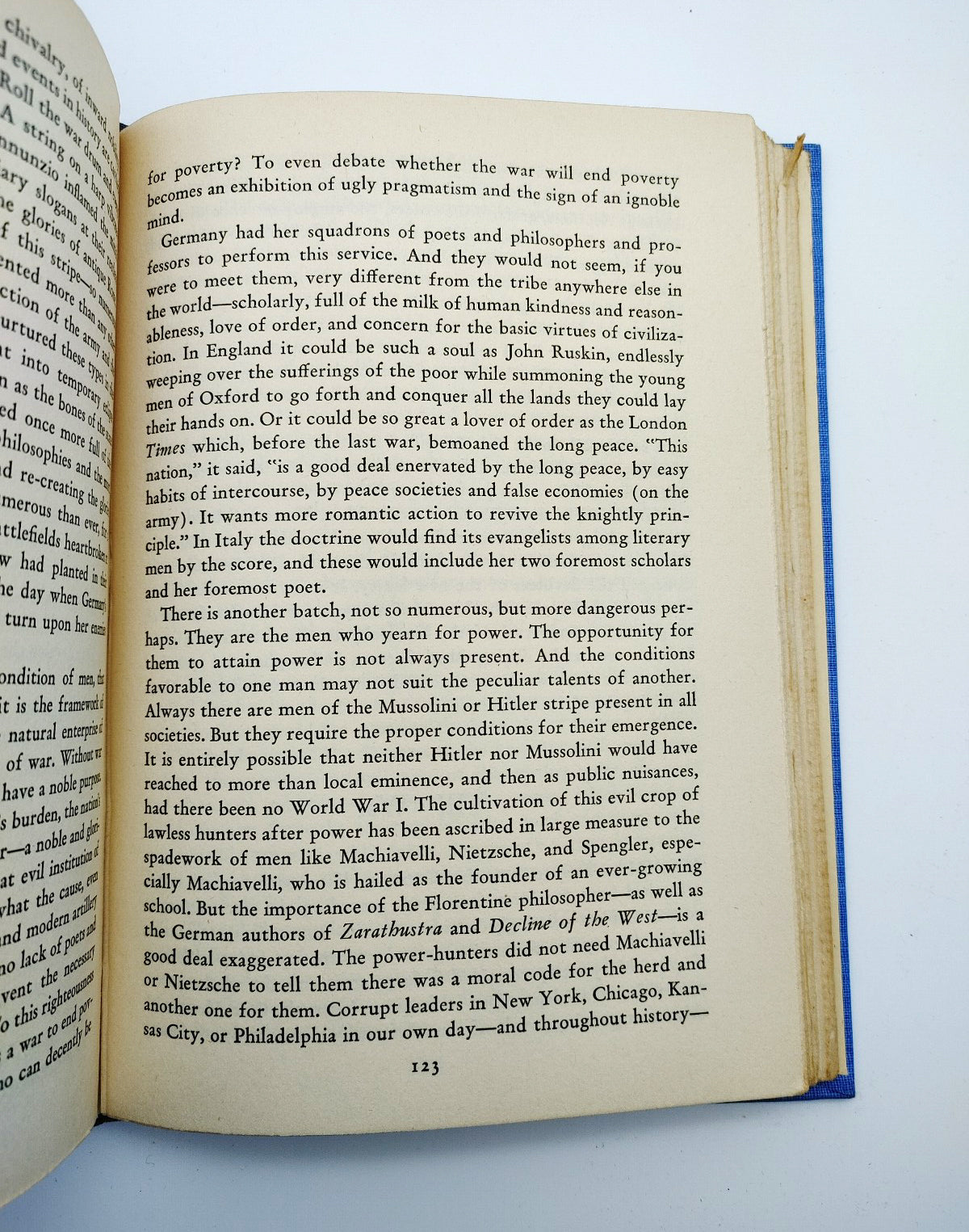 Page 123 discussing fascists of the first edition of John T. Flynn's As We Go Marching (1944)