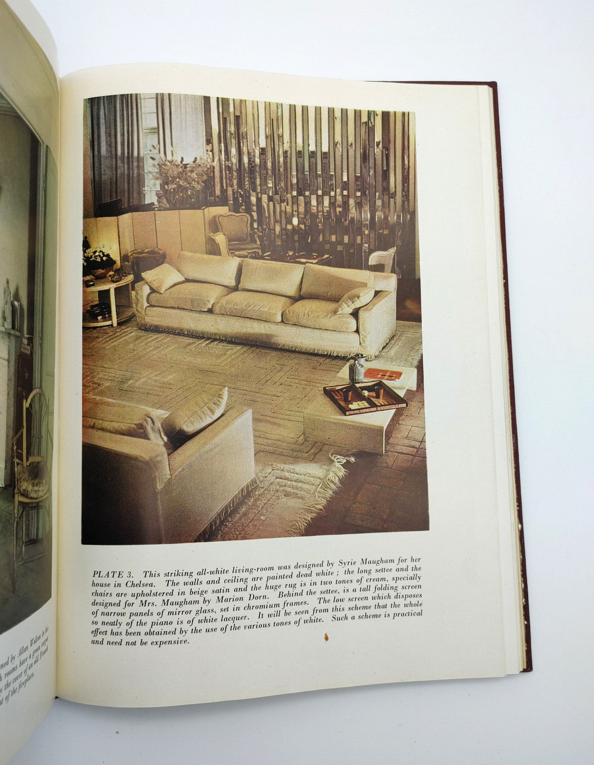 Photograph of living room design from the first edition of Patmore's Colour Schemes & Modern Furnishing (1945)