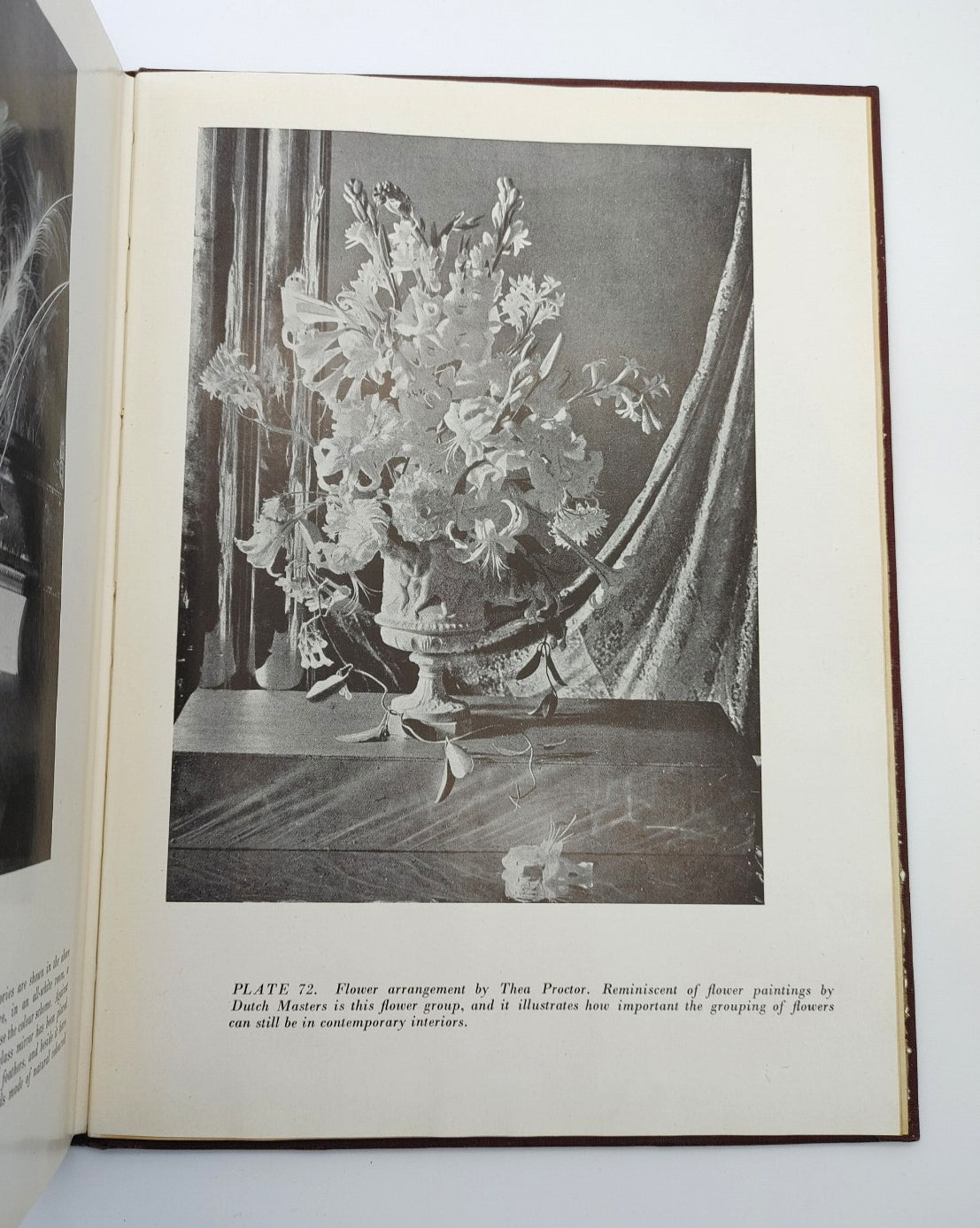 Photograph of a flower arrangement from the first edition of Patmore's Colour Schemes & Modern Furnishing (1945)