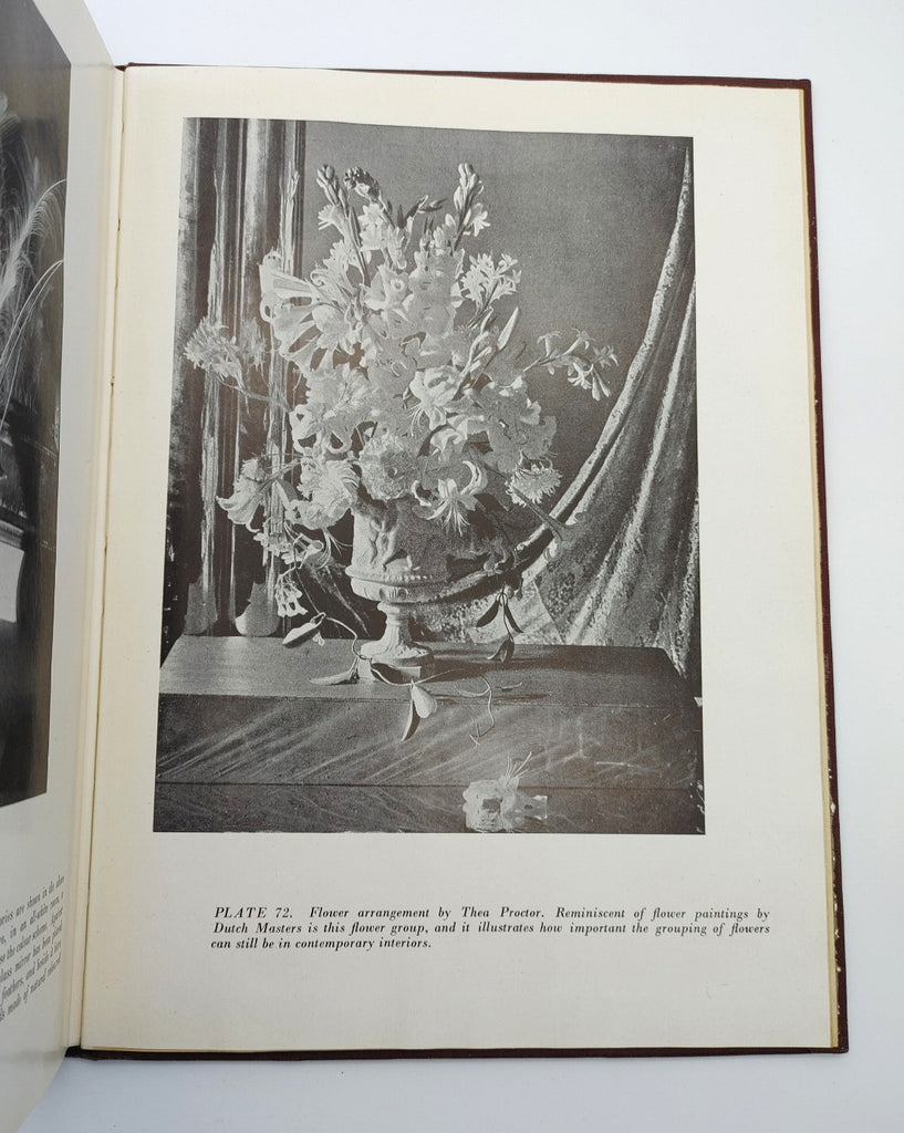 Photograph of a flower arrangement from the first edition of Patmore's Colour Schemes & Modern Furnishing (1945)