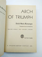 Title page of the First edition of Remarque's Arch of Triumph (1945)