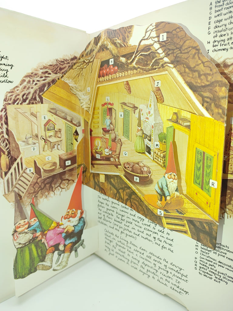 Pop-up of a gnome's house from the first edition of The Pop-Up Book of Gnomes (1979)