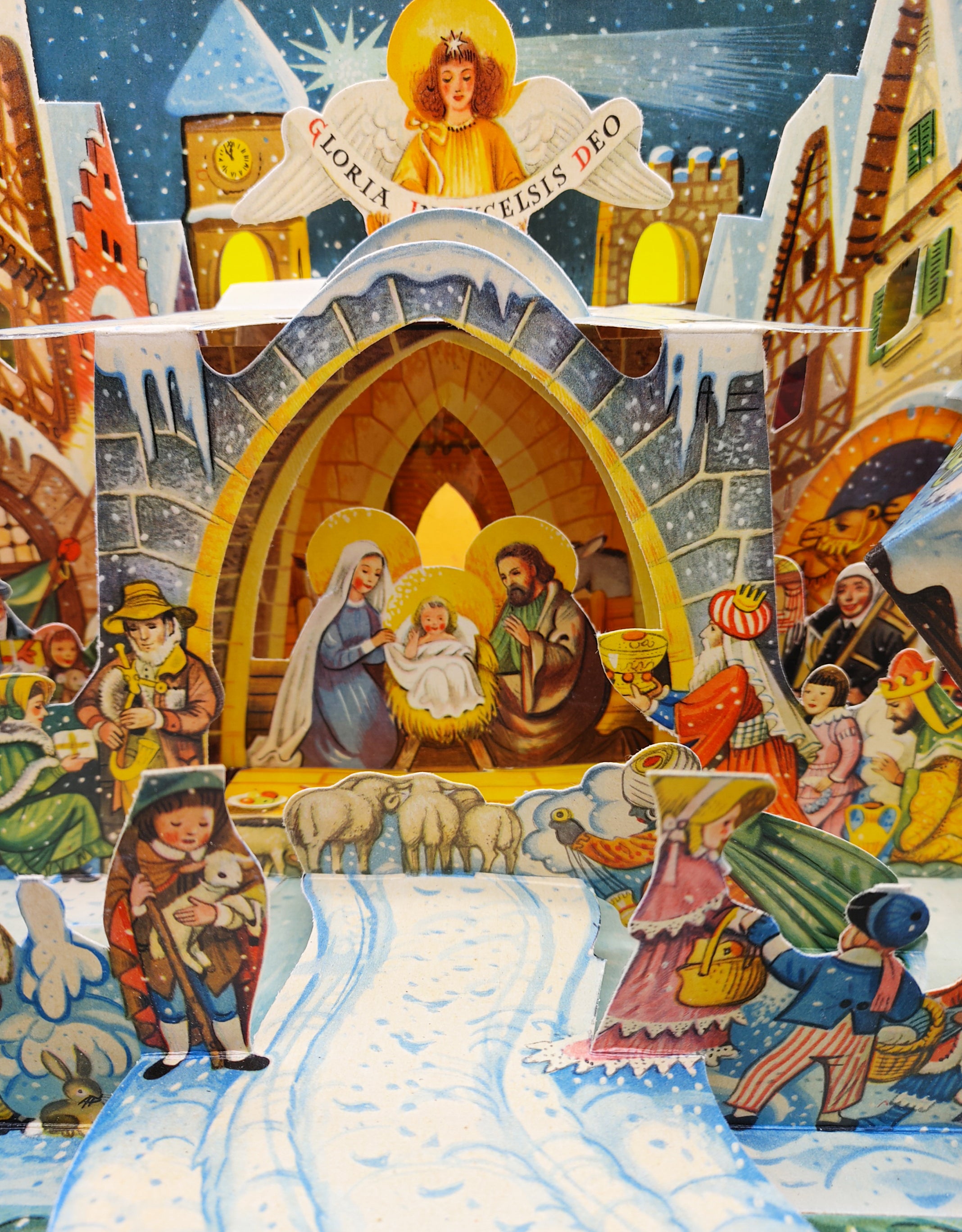 Pop-up illustration detail from Kubasta's Silent Night (1974)