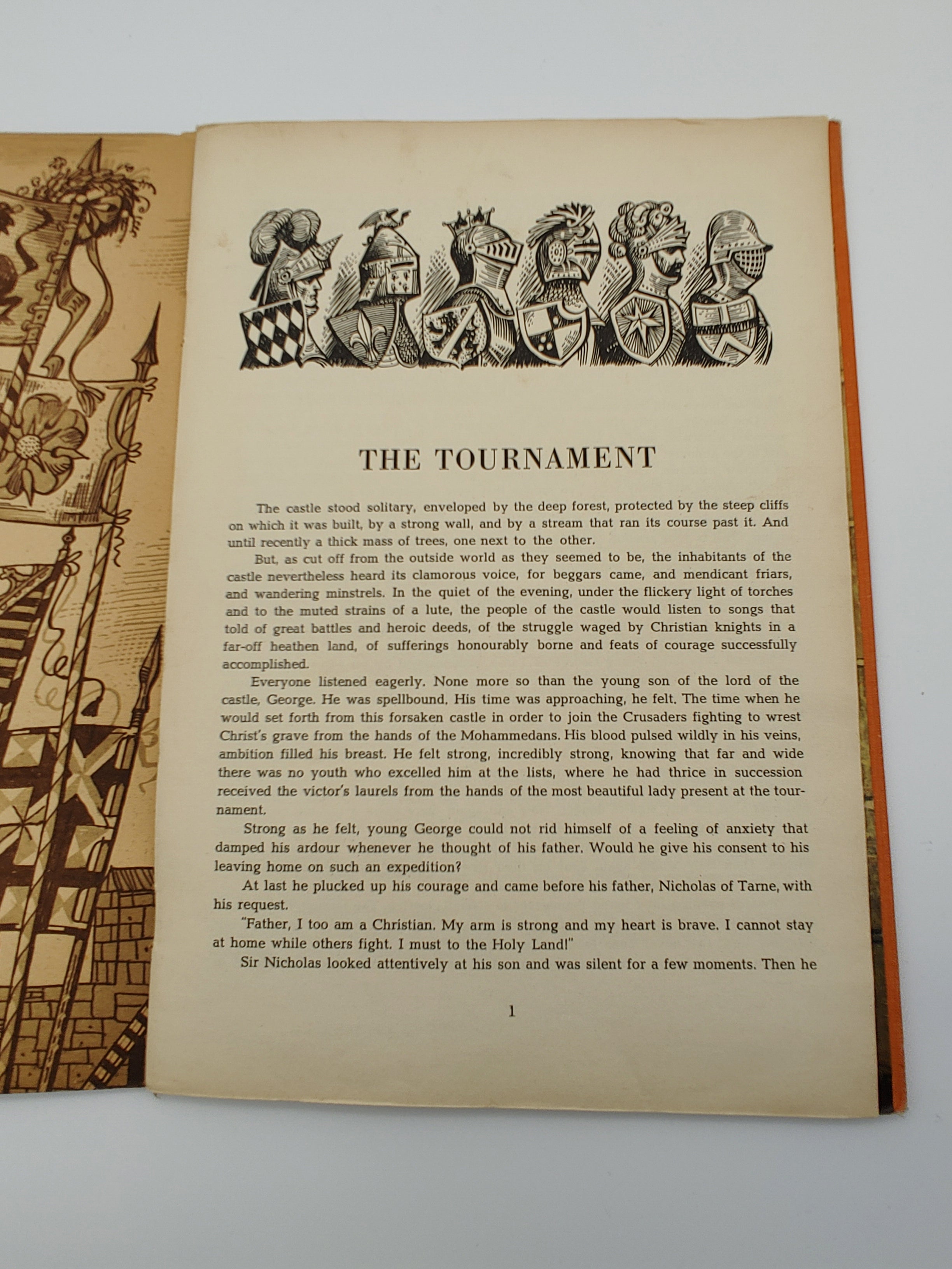 First text page of Kubasta's The Tournament (1961)