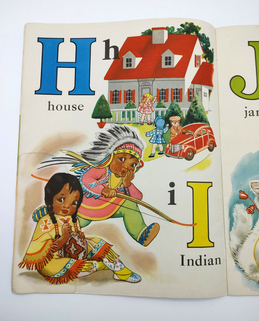 Page with H (house) and I (Indian) of Florence Salter's ABC