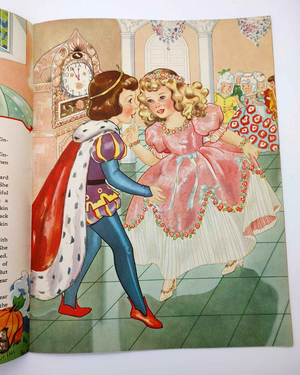 Color illustration of a prince and princess at a ball from Florence Salter's Story Favorites (1941)