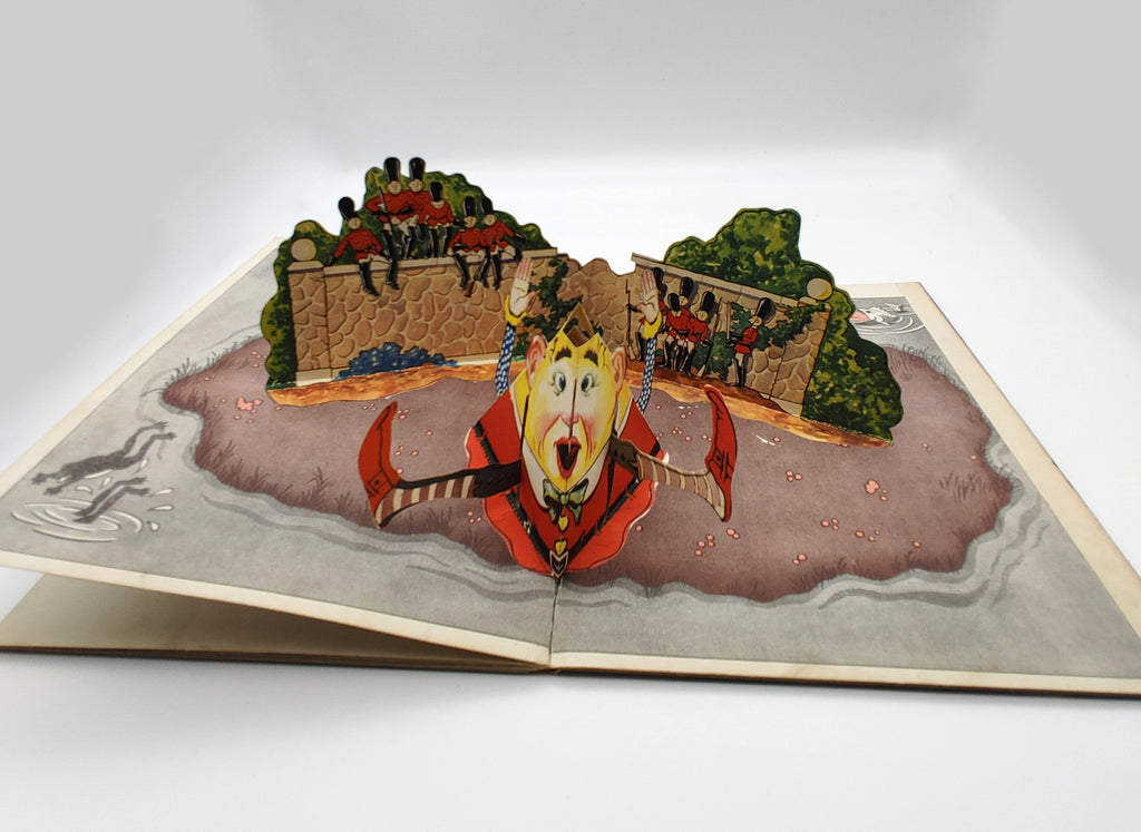 Pop-up illustration of Humpty Dumpty from Mother Goose (1934)