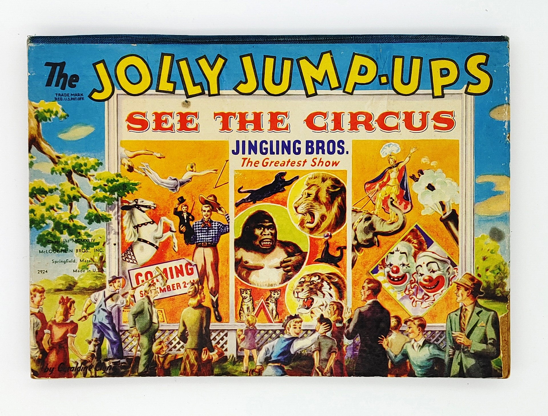 First edition of Geraldine Clyne's The Jolly Jump-Ups See the Circus (1944)