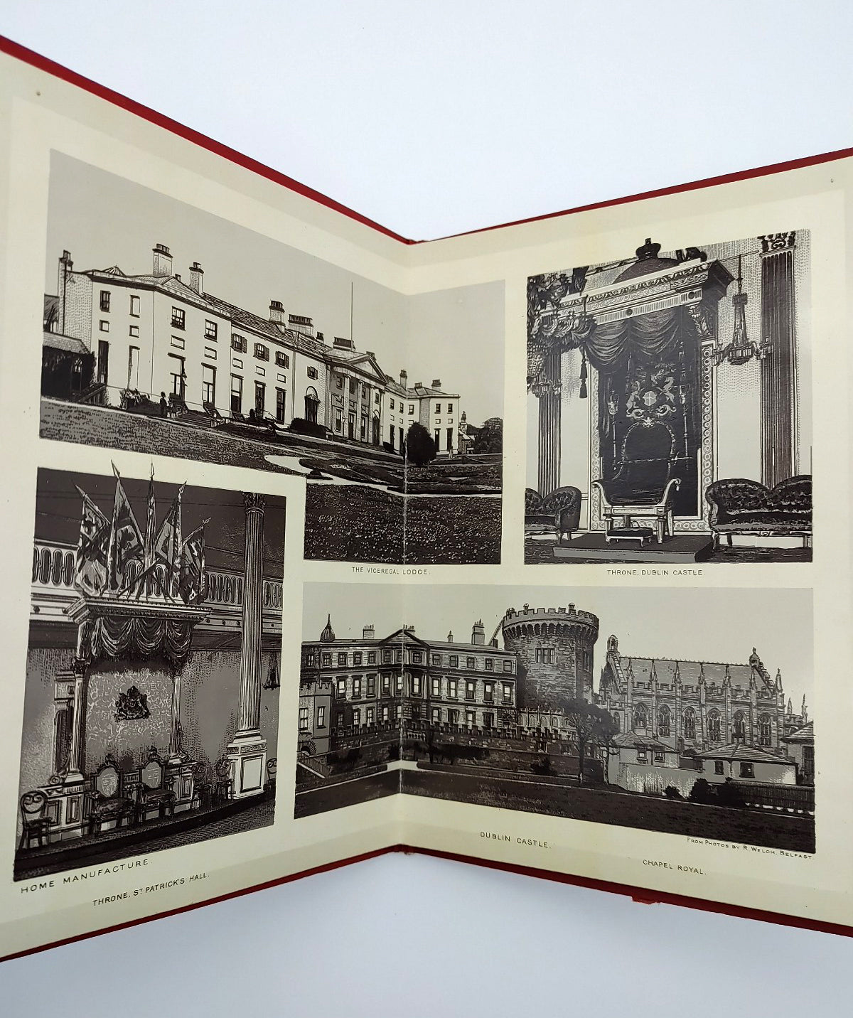 Two photographic pages from Album of Dublin Views (circa 1895)