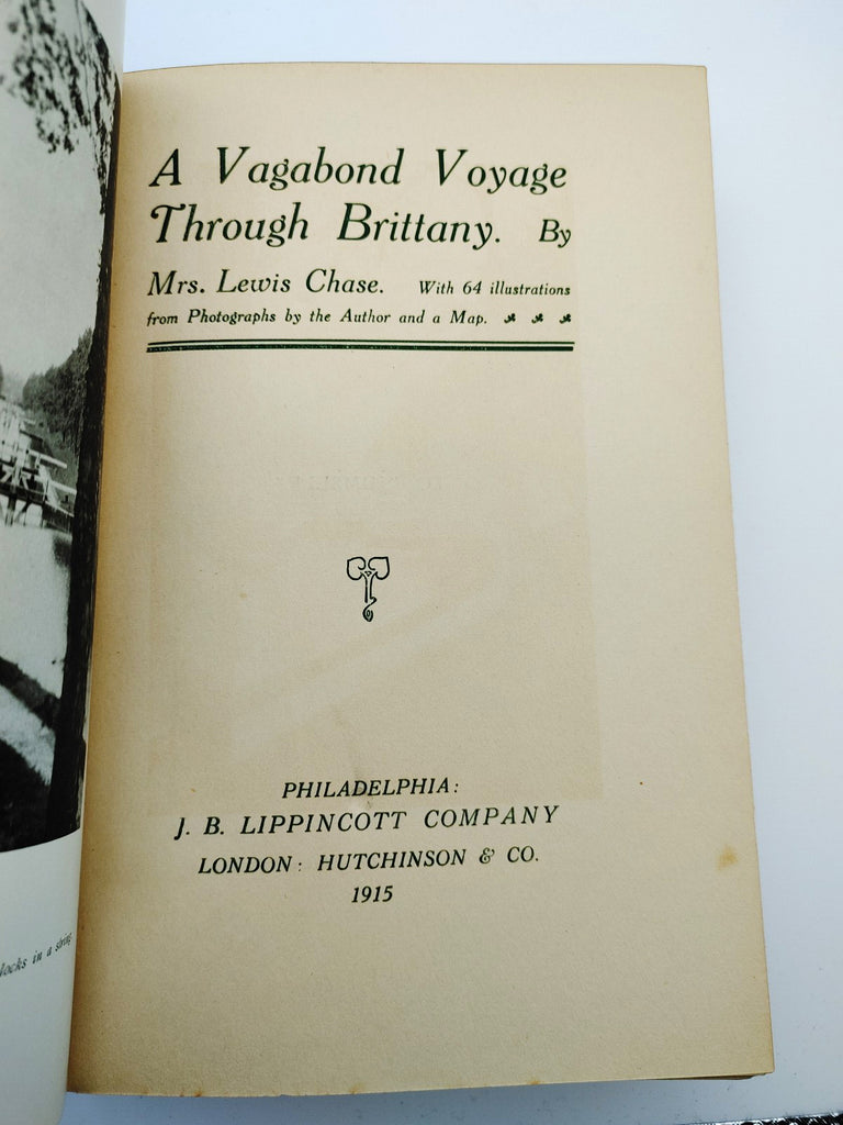 Title page of A Vagabond Voyage Through Brittany (1915)