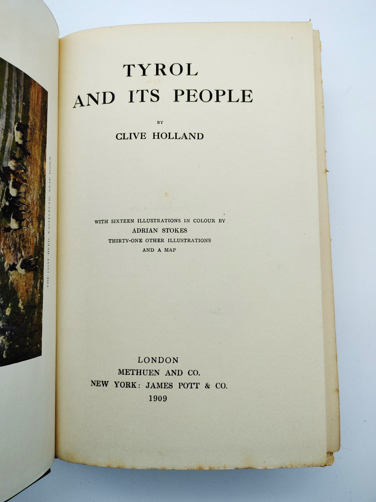 Title page of Clive Holland's Tyrol and Its People (1909)