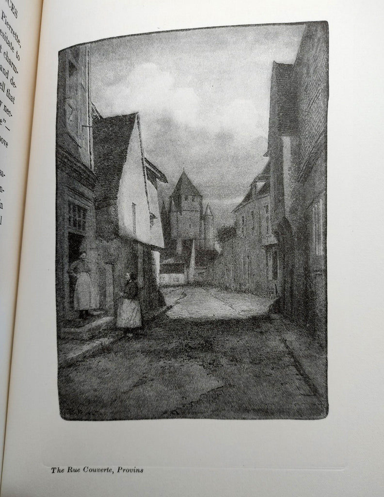 Illustration of Rue Couverte Provins (Provence) from Ernest Peixotto's Through the French Provinces (1909)