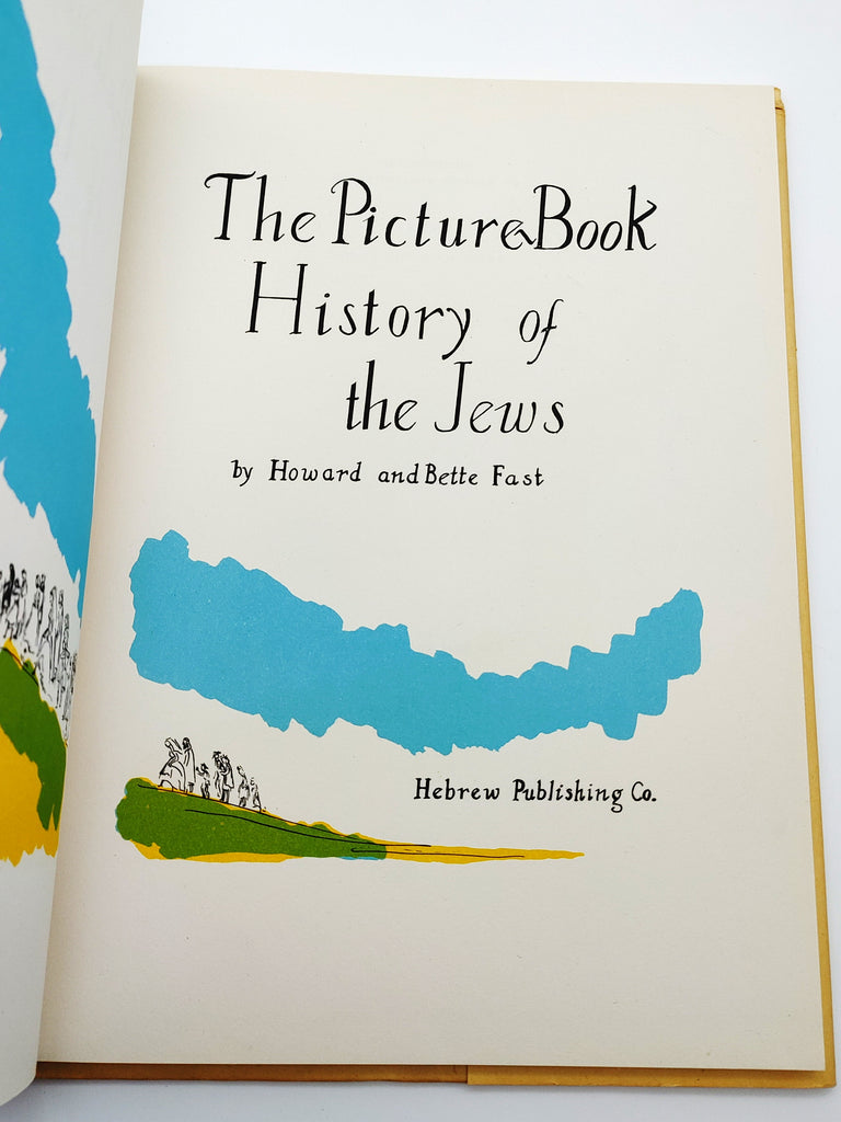 Title page from the first edition of Howard and Bette Fast's The Picture Book History of the Jews (1942)