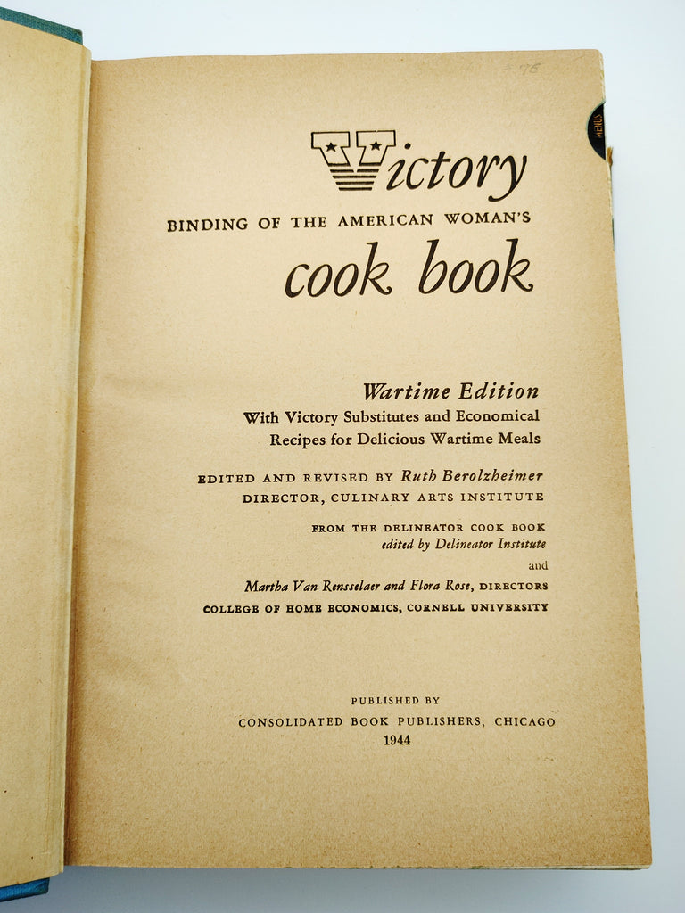 Title page from the wartime edition of American Woman's Cook Book (1944)