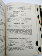 Page featuring recipes for Baked Bean Roast, Lima Bean Loaf, and Cottage Cheese and Peanut Loaf from American Woman's Cook Book (1944)