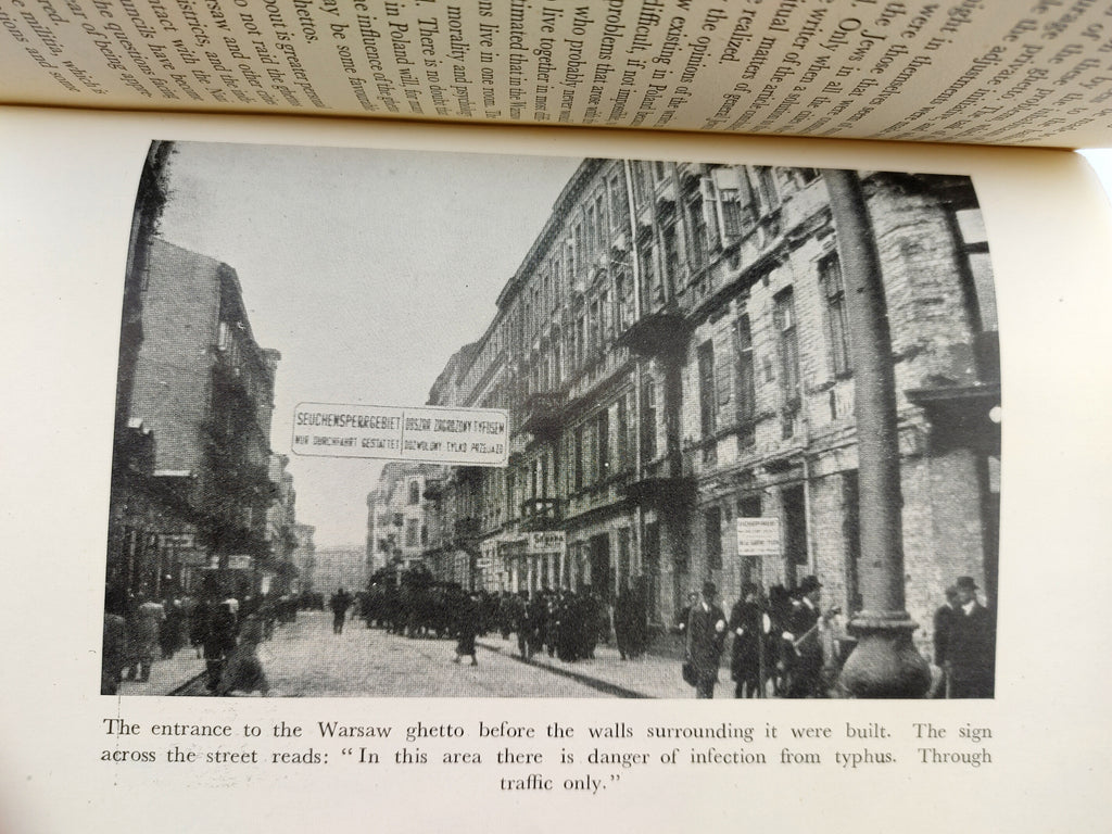 Photographic image of the Warsaw Ghetto from Simon Segal's Nazi Rule in Poland (1943)