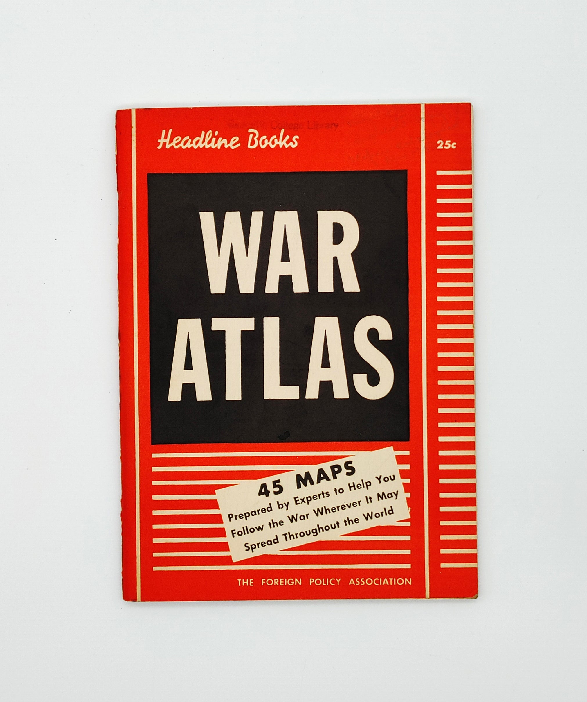 First edition of Varian Fry's War Atlas (1940)